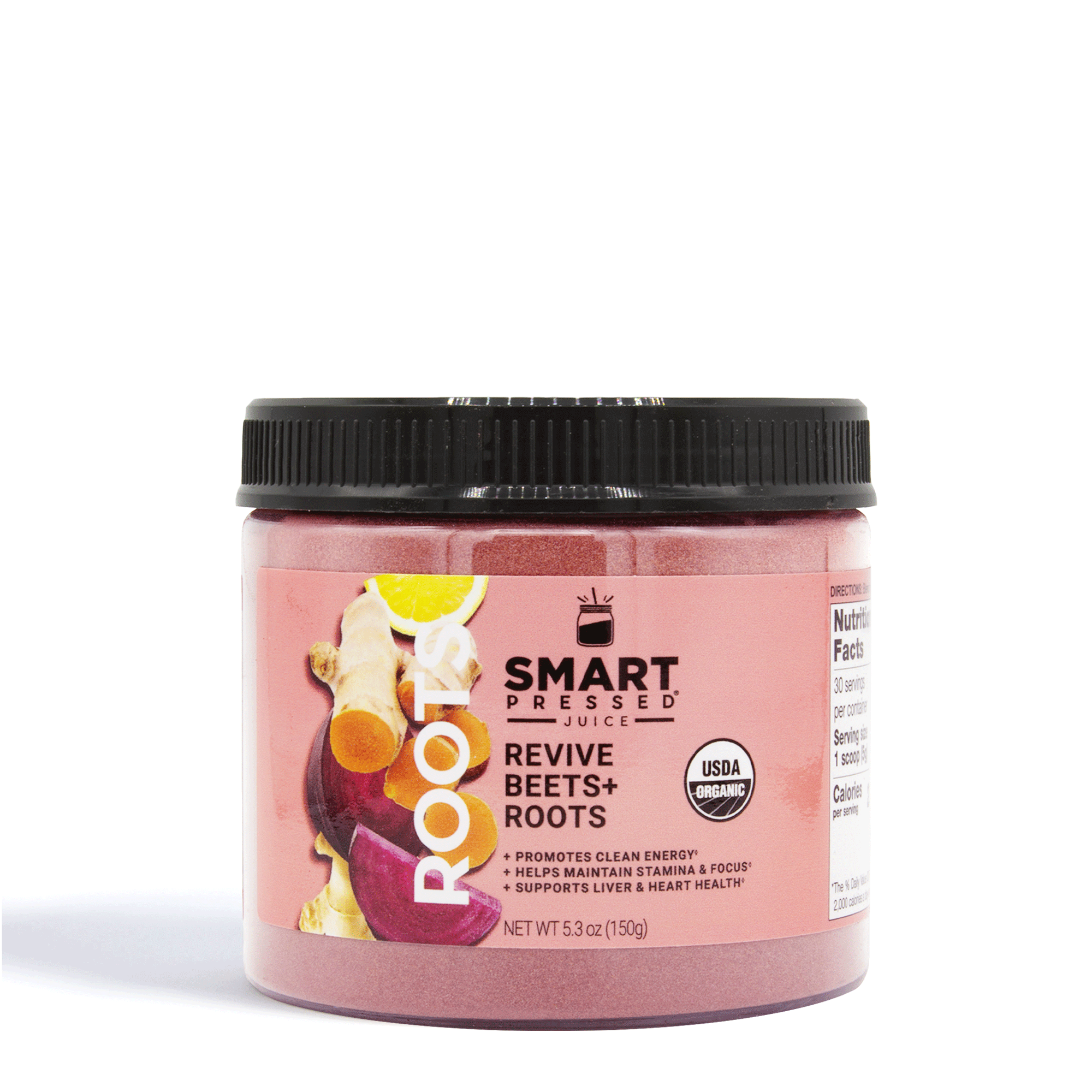 1 jar of 150 grams of Revive Beet+Roots against a white background.