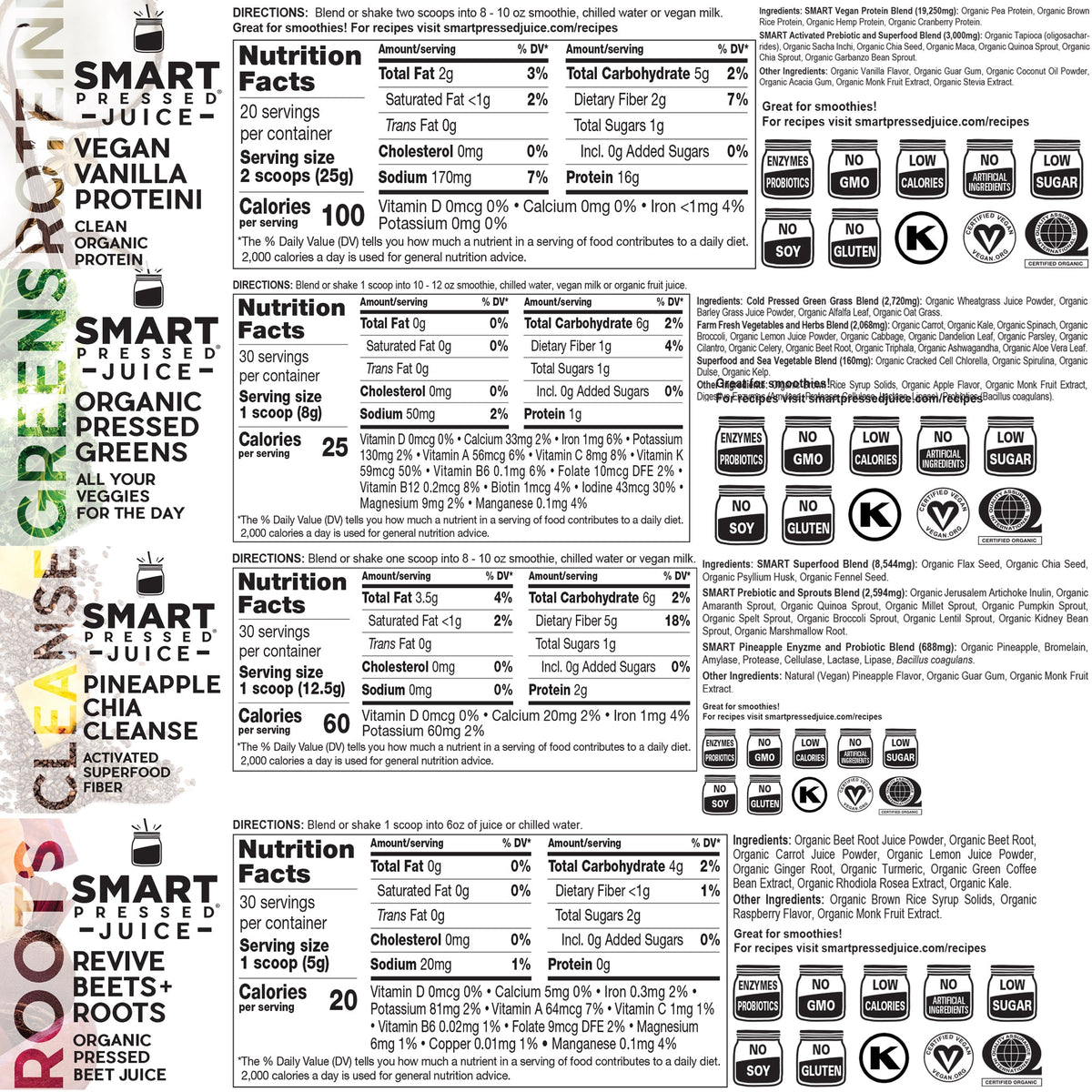 7-day cleanse product labels.