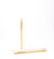 2 bamboo straws- one is in a standing position and the other one is in a laying position against a white background.